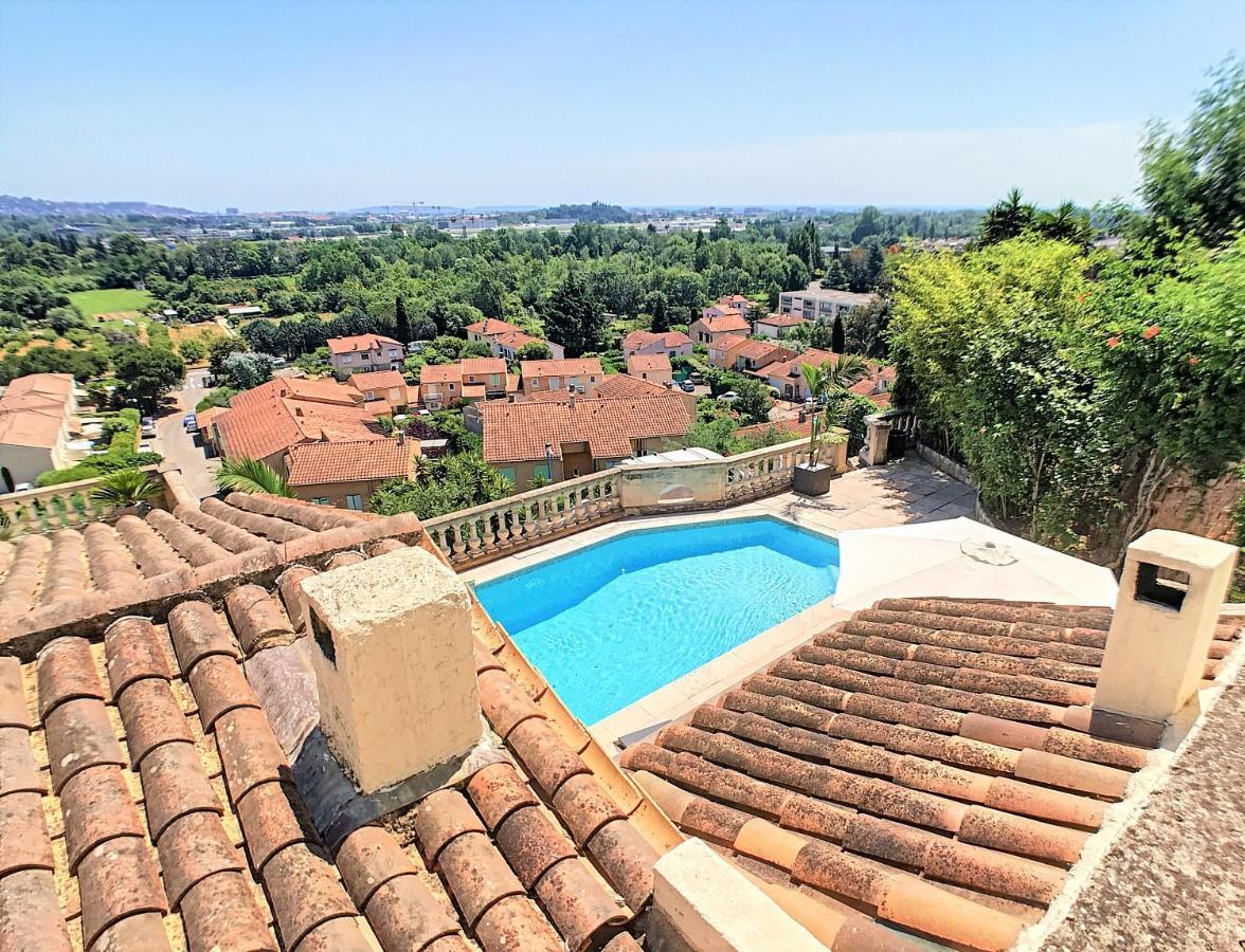 3 Bedrooms Villa Near Cannes - Pool & Jacuzzi - Sea View Mandelieu Eksteriør billede