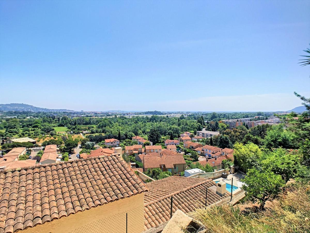 3 Bedrooms Villa Near Cannes - Pool & Jacuzzi - Sea View Mandelieu Eksteriør billede