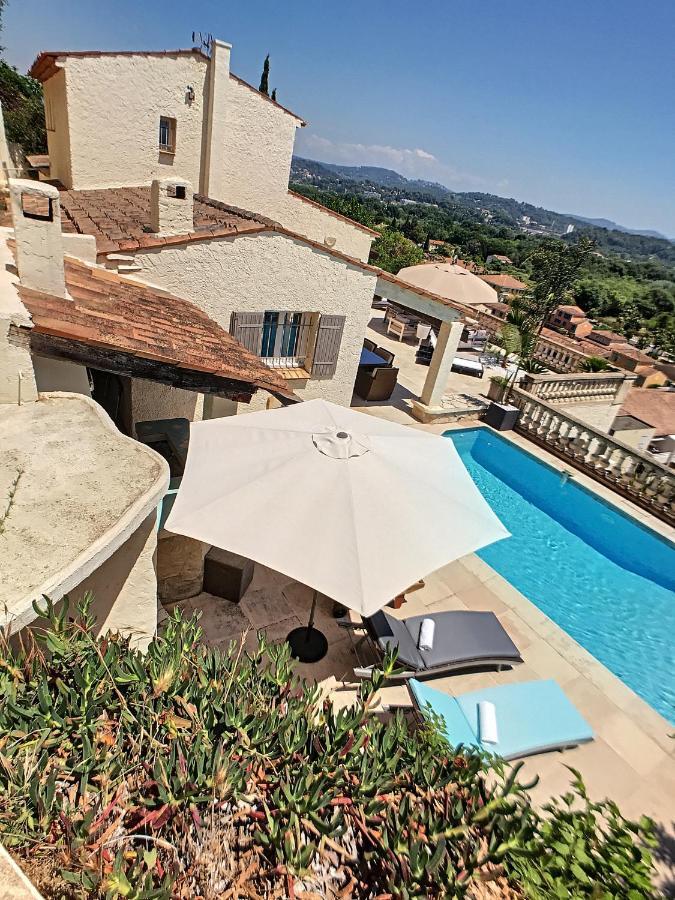 3 Bedrooms Villa Near Cannes - Pool & Jacuzzi - Sea View Mandelieu Eksteriør billede
