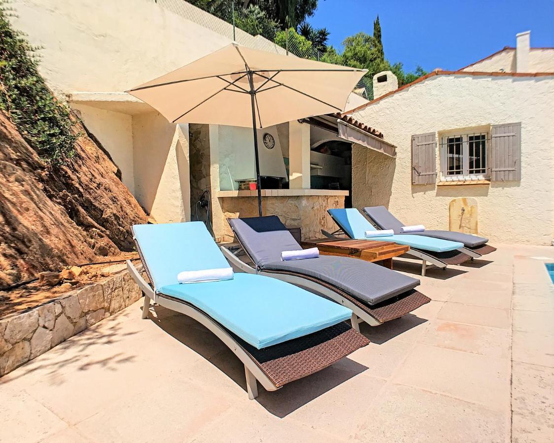 3 Bedrooms Villa Near Cannes - Pool & Jacuzzi - Sea View Mandelieu Eksteriør billede